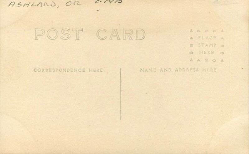 c1910 Ashland Oregon Logging Lumber Industry Mill Railroad Burner RPPC Postcard