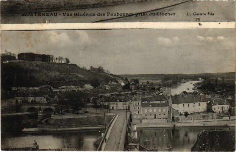 CPA Montereau Vue Generale des Fauvourg prise du Clocher FRANCE (1289667)