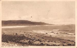 uk23666 bay of nigg and lighthouse aberdeen scotland  real photo uk