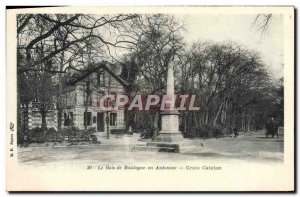 Old Postcard The Bois de Boulogne Autumn Croix Catelan