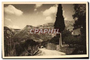 Old Postcard Gorges Du Loup Gourdon Vu De La Route De Vence