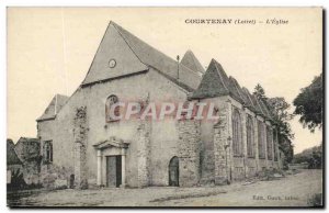 Courtenay Old Postcard L & # 39eglise