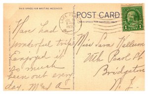Vintage 1938 Postcard Whiteface Mountain in the Adirondacks Lake Placid New York