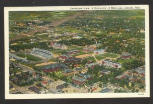 LINCOLN NEBRASKA CORNHUSKERS UNIVERSITY FOOTBALL STADIUM AERIAL POSTCARD