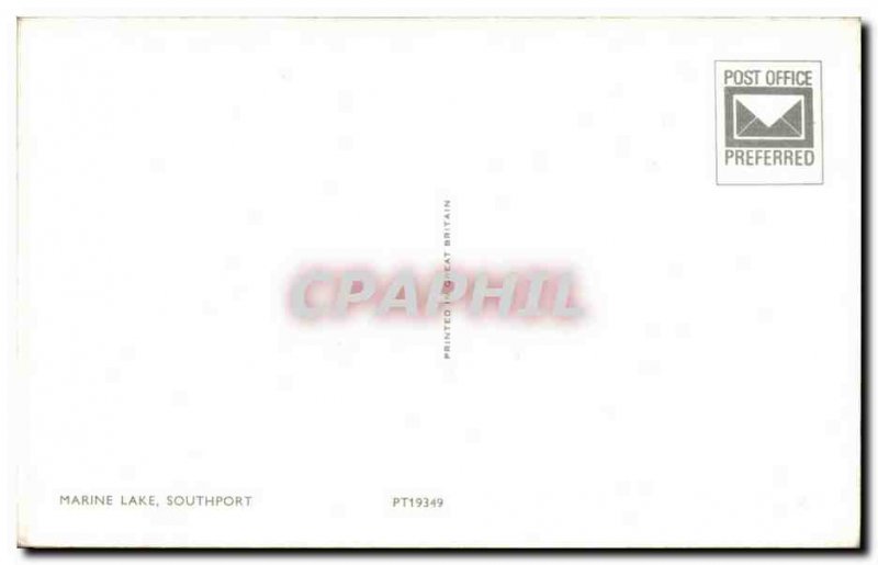 Old Postcard Southport Marine Lake