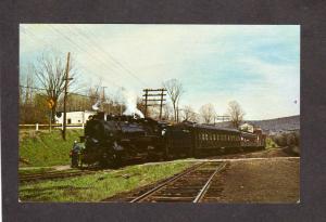 NY Cooperstown Charlotte Valley Railroad Train Railway New York Postcard