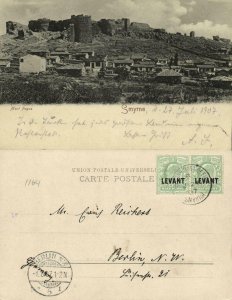 turkey, SMYRNA SMYRNE IZMIR, Mont Pagus (1907) Postcard