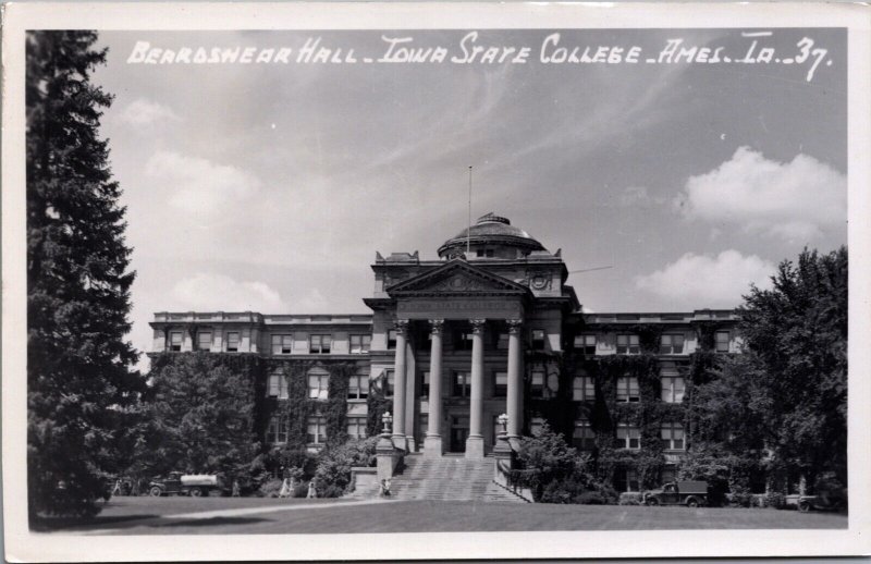 Beardshear Hall Iowa State College Iowa RPPC C054