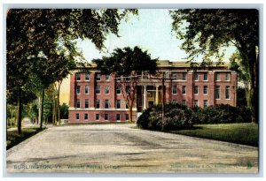 Burlington Vermont VT Postcard Vermont Medical College c1907 Raphael Tuck Sons