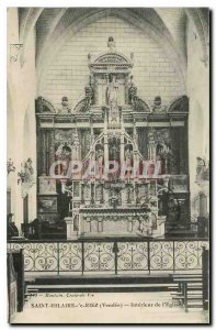 Old Postcard Saint Jean de Monts Vendee Interior of the Church