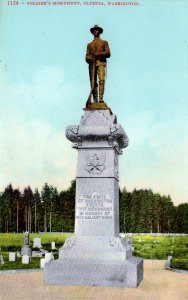 Olympia, Washington - The Soldier's Monument - c1910