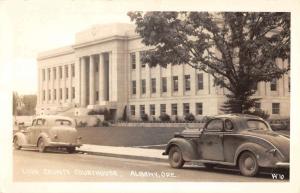 Albany Oregon Linn Court House Real Photo Antique Postcard K44030