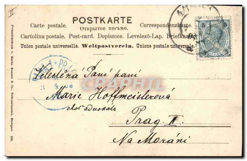 Old Postcard Bunny Rabbit Eggs