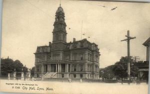 Lynn MA City Hall c1910 Postcard