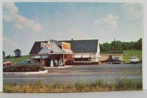 VA Warrenton STUCKEY'S PECAN SHOP Texaco Old Cars Postcard Q13