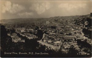 PC NEW ZEALAND, DUNEDIN, GENERAL VIEW, Vintage REAL PHOTO Postcard (B41496)