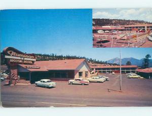 Pre-1980 OLD CARS & FLAMINGO MOTEL Flagstaff Arizona AZ M2675