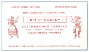 c1900 Bit O' Sweden Leatherwood Terrace Eureka Springs Arkansas AR PMC Postcard