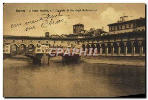 Old Postcard Firenze Il ponte Vecchio