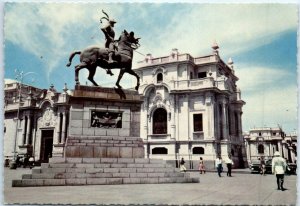 Postcard - Monument to Francisco  - Lima, Peru