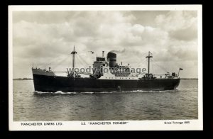 ca0445 - Manchester Liners Cargo Ship - Manchester Pioneer - postcard