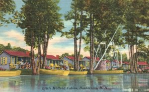 Vintage Postcard Little Holland Cabins Holderness Little Squam New Hampshire NH