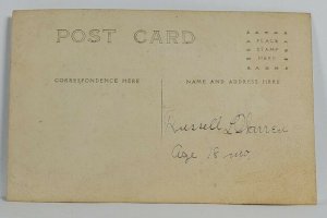 RPPC Boy Russell L Warren Cutest Smile c1909 Postcard R2