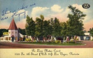 De Luxe Motor Court - Las Vegas, Nevada NV Postcard