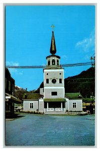 Vintage 1960's Postcard St. Michael's Orthodox Cathedral Lincoln St Sitka Alaska