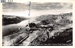 Columbia River Gorge, Crown Point real photo - Columbia River Highway, Oregon...