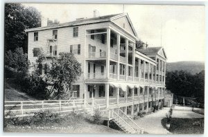 1905 Columbia Lebanon Springs Hall Ny Postcard New York