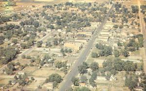 VERNAL, UT Utah  CITY AERIAL VIEW  Homes  UINTAH COUNTY c1950's Chrome Postcard