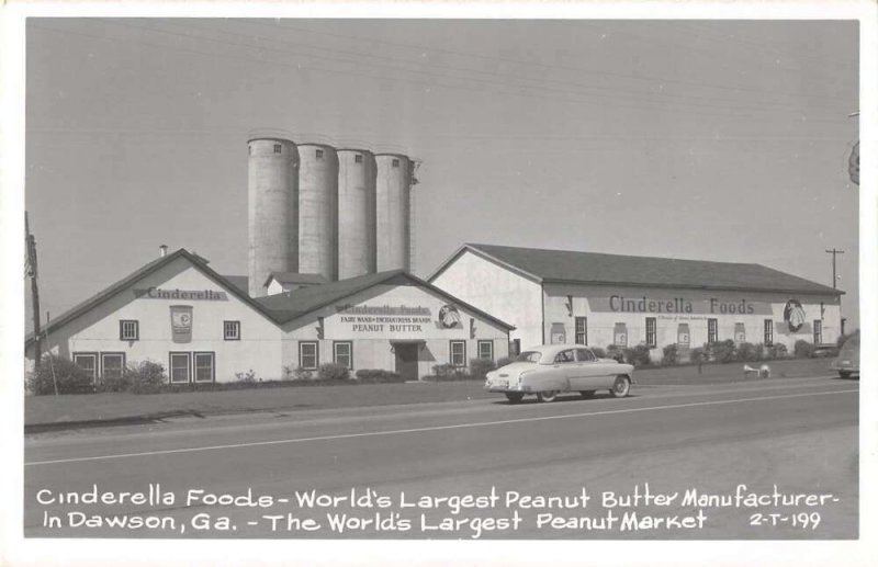 Dawson Georgia Cinderella Foods Peanut Butter Factory Real Photo PC AA36678