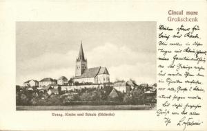 romania, CINCU GROSS-SCHENK, Evangelical Church and School (1929) Stamp
