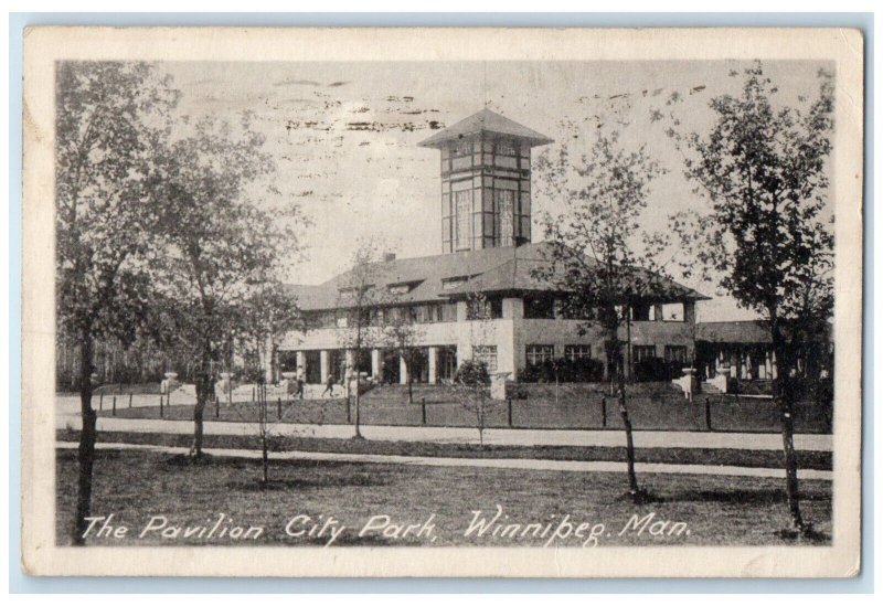 c1940's The Pavilion City Park Winnipeg Manitoba Canada Posted Postcard