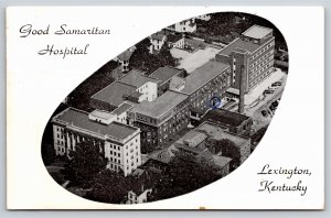 Lexington Kentucky~Aerial View In Oval Shape Of Good Samaritan Hospital~1963 PC