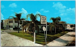 Pelican Lodge Lido Beach Apartments Saratosa Florida Grounds Landscape Postcard