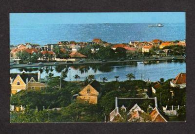 Netherlands Antilles View Willemstad Curacao Postcard Carte Postale