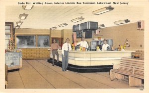 Waiting Room, Interior Lincoln Bus Terminal Lakewwod, New Jersey  