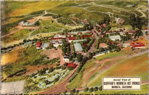 Linen PC Aerial View of Guenther's Murrieta Hot Springs in Murrieta, California