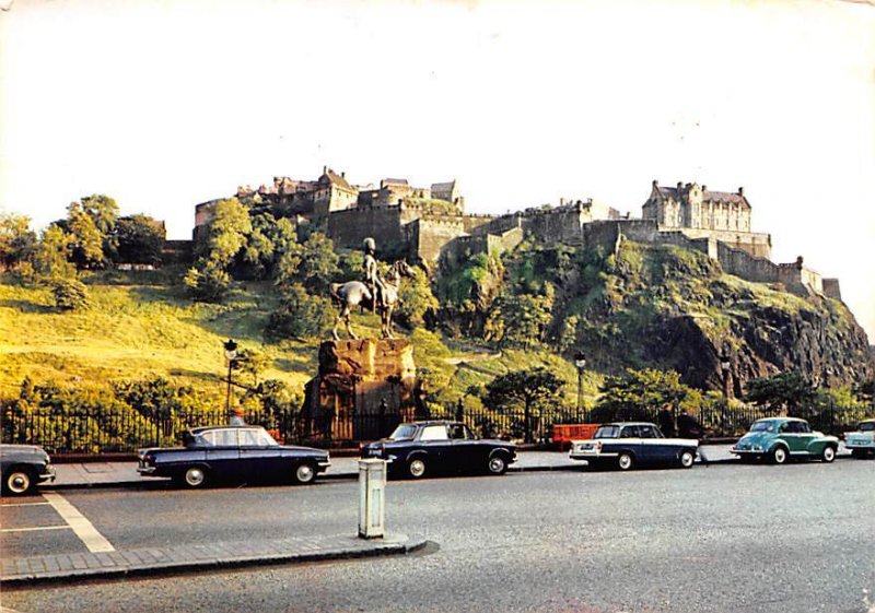 Edinburgh Castle form Princes Street Scotland, UK 1973 