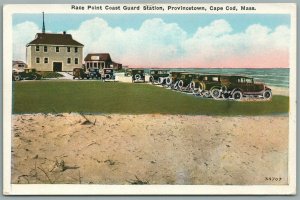 PROVINCETOWN MA CAPE COD RACE POINT COAST GUARD STATION ANTIQUE POSTCARD