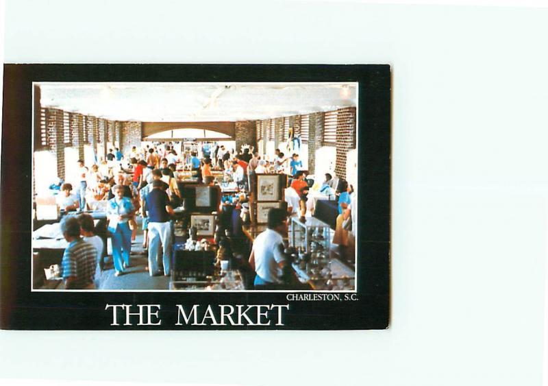 Vintage Postcard The MarketOpen Air Market  Charlestone S C   # 2918