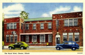 Chester, Illinois - The Royal Hotel - in the 1940s