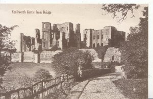 Warwickshire Postcard - Kenilworth Castle from Bridge - Ref ZZ4413