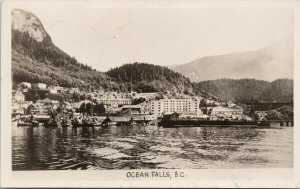 Ocean Falls BC c1950 Gowen Sutton RPPC Postcard G71 *as is