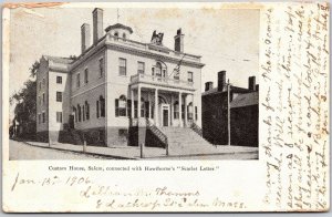Custom House Salem Mass. Connected With Hawthorne'd Scarlet Letter Postcard