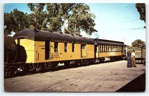 1970s CARSON CITY NV VIRGINIA & TRUCKEE RAILROAD US MAIL CAR POSTCARD P2454