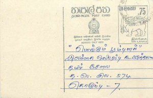 Entier Postal Stationery Postal Sri Lanka Ceylon Lion