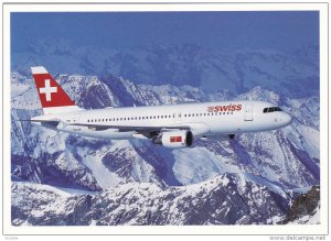 SWISS Airbus A320 Airplane , 1990s